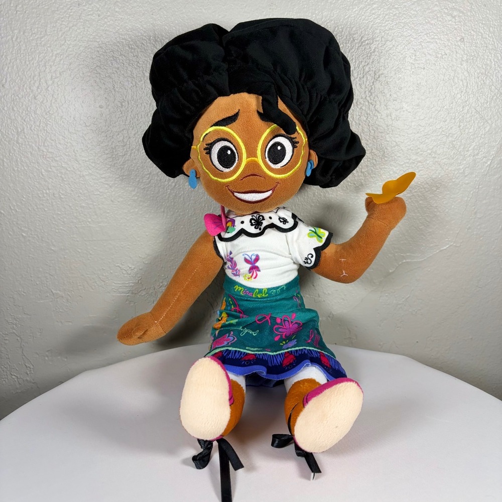 Disney Encanto Mirabel Madrigal Plush Doll Jay Franco & Sons Yellow Glasses 15in